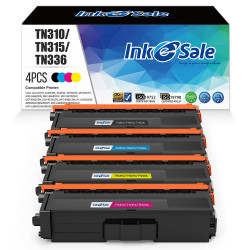 INK E-SALE TN336 High Yield Compatible Toner Cartridge Set(Black Yellow Cyan Magenta, 4 Pack)